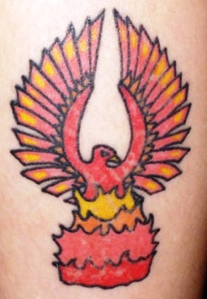 victor drew this phoenix on the last night that i saw him... i wear it to remind me that i come from ashes.
